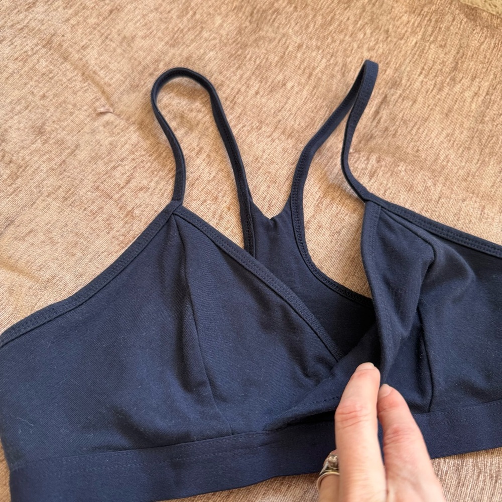 Fabletics- Live-In Racerback Bralette in Deep Blue - Picture 6 of 9